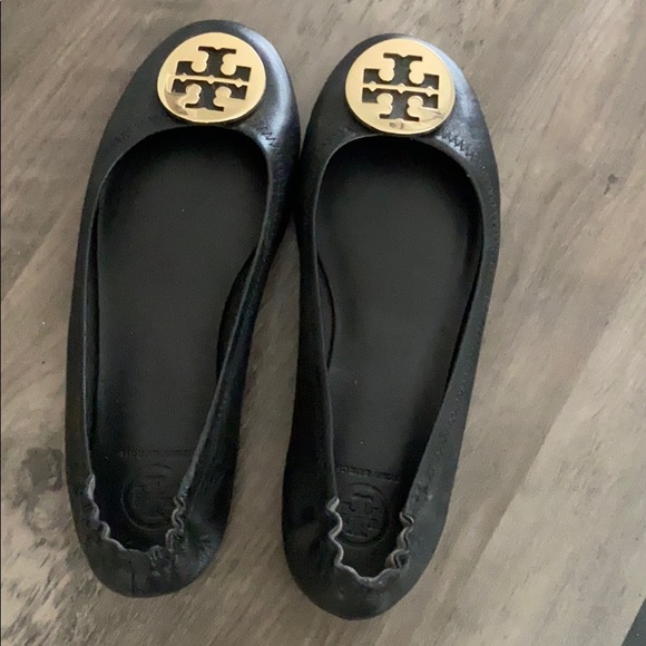Tory Burch Black Flats - Picture 1 of 5